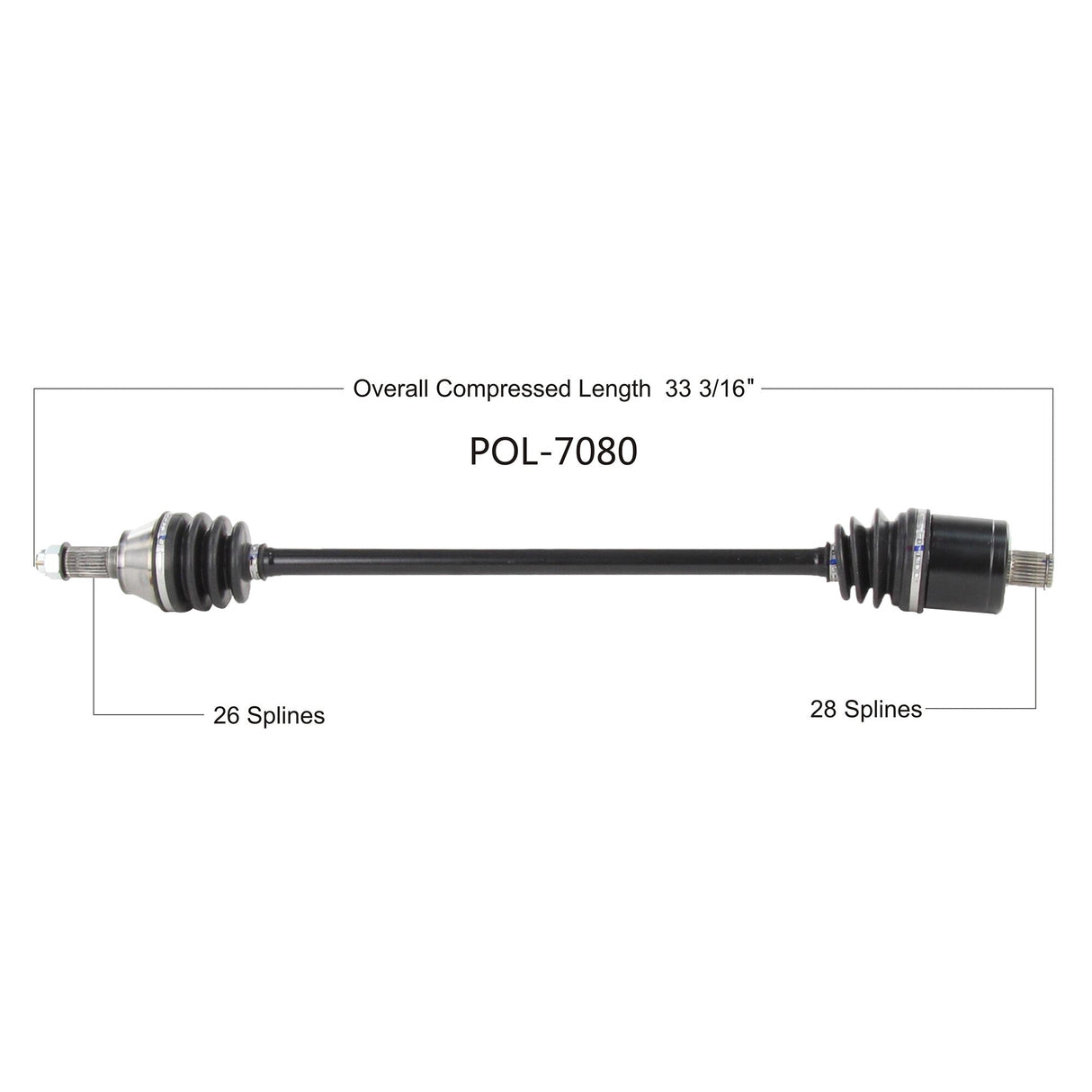 OPEN TRAILOe 2.0 Axle RearPOL-7080