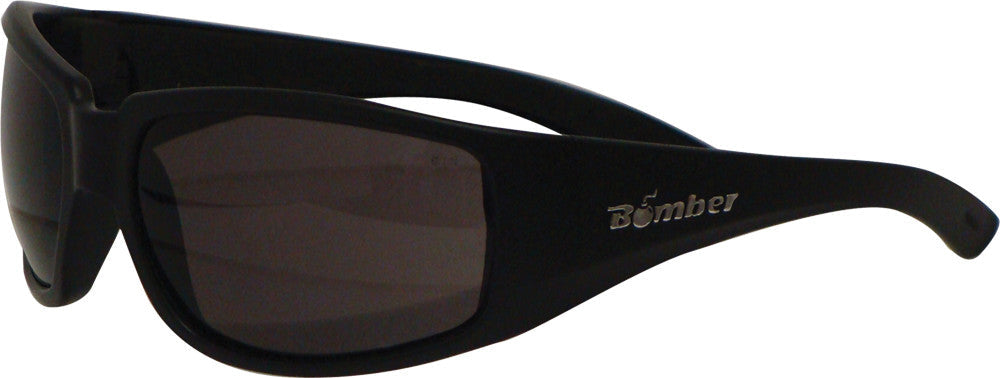 BOMBER Stink-Bomb Safety Eyewear Matte Black W/Smoke Lens ST103