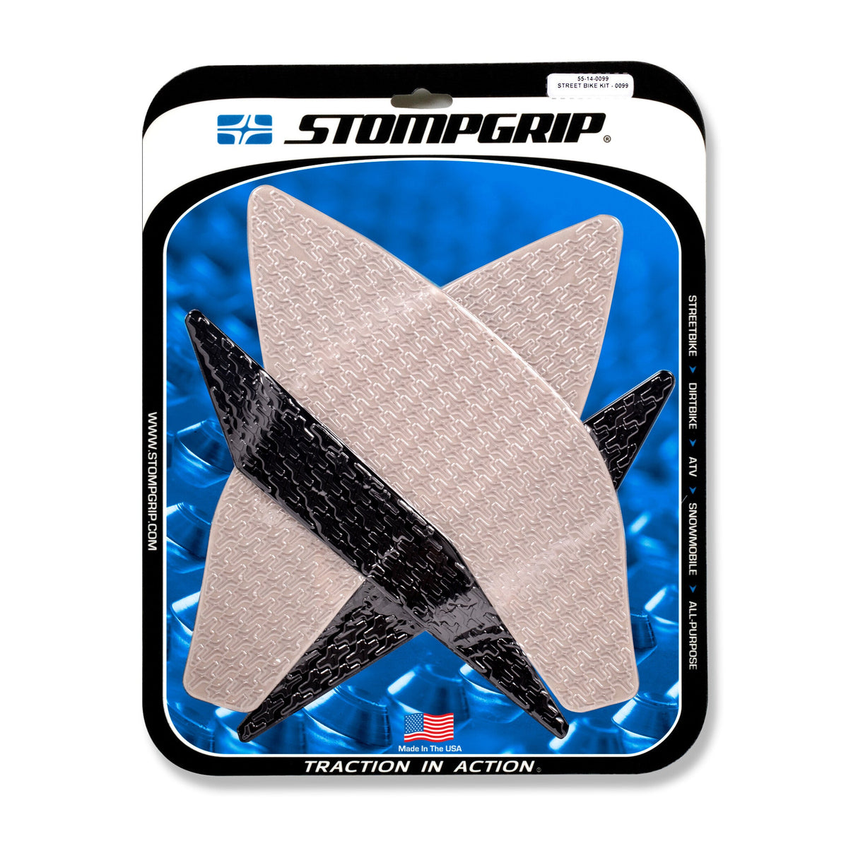 STOMPGRIP Tank Pad Kit Icon Clear/Black 55-14-0099H