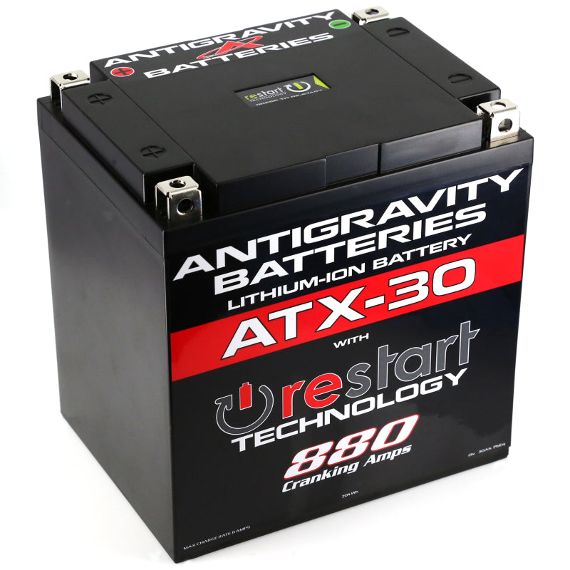 Antigravity YTX30 Lithium Battery w/Re-Start AG-ATX30-RS