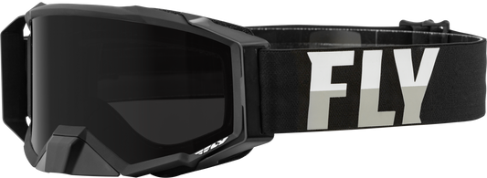 FLY RACING Zone Pro W/C Goggle Blk/White W/Dark Smoke Hydro Lens 37-51874