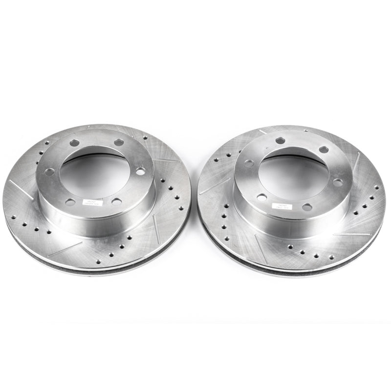Power Stop 96-02 Toyota 4Runner Front Evolution Drilled & Slotted Rotors - Pair JBR791XPR