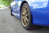 Rally Armor 15-21 Subaru WRX/STI (Sedan ONLY) Black UR Mud Flap w/ Red Logo MF32-UR-BLK/RD