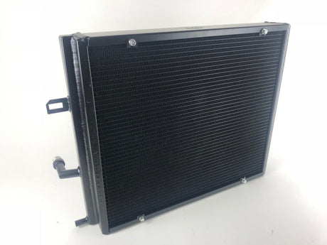 CSF BMW B58/B48 Front Mount Triple-Pass Heat Exchanger w/Rock Guard - Black 8131B