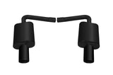 Gibson 11-18 Ford Explorer Base 3.5L 2.25in Axle-Back Dual Exhaust - Black Elite 619693B