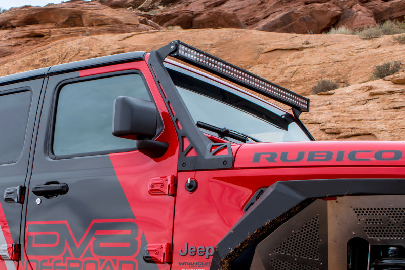 DV8 Offroad 2018+ Jeep Wrangler JL Over Windshield Light Bar Bracket LBJL-01