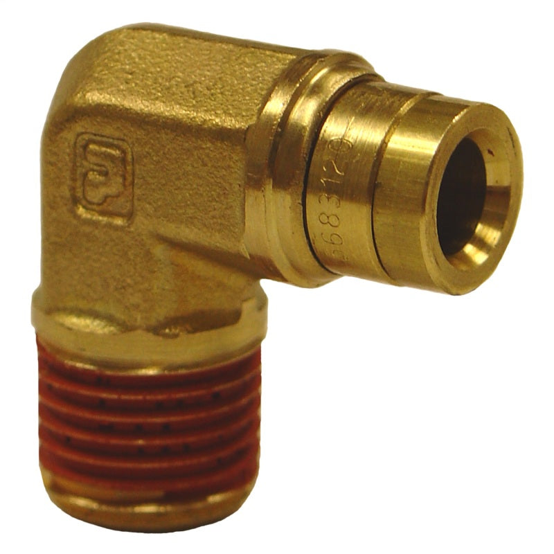 Firestone Male 1/4in. Push-Lock x 1/4in. NPT 90 Degree Elbow Air Fitting - 2 Pack (WR17603462) 3462
