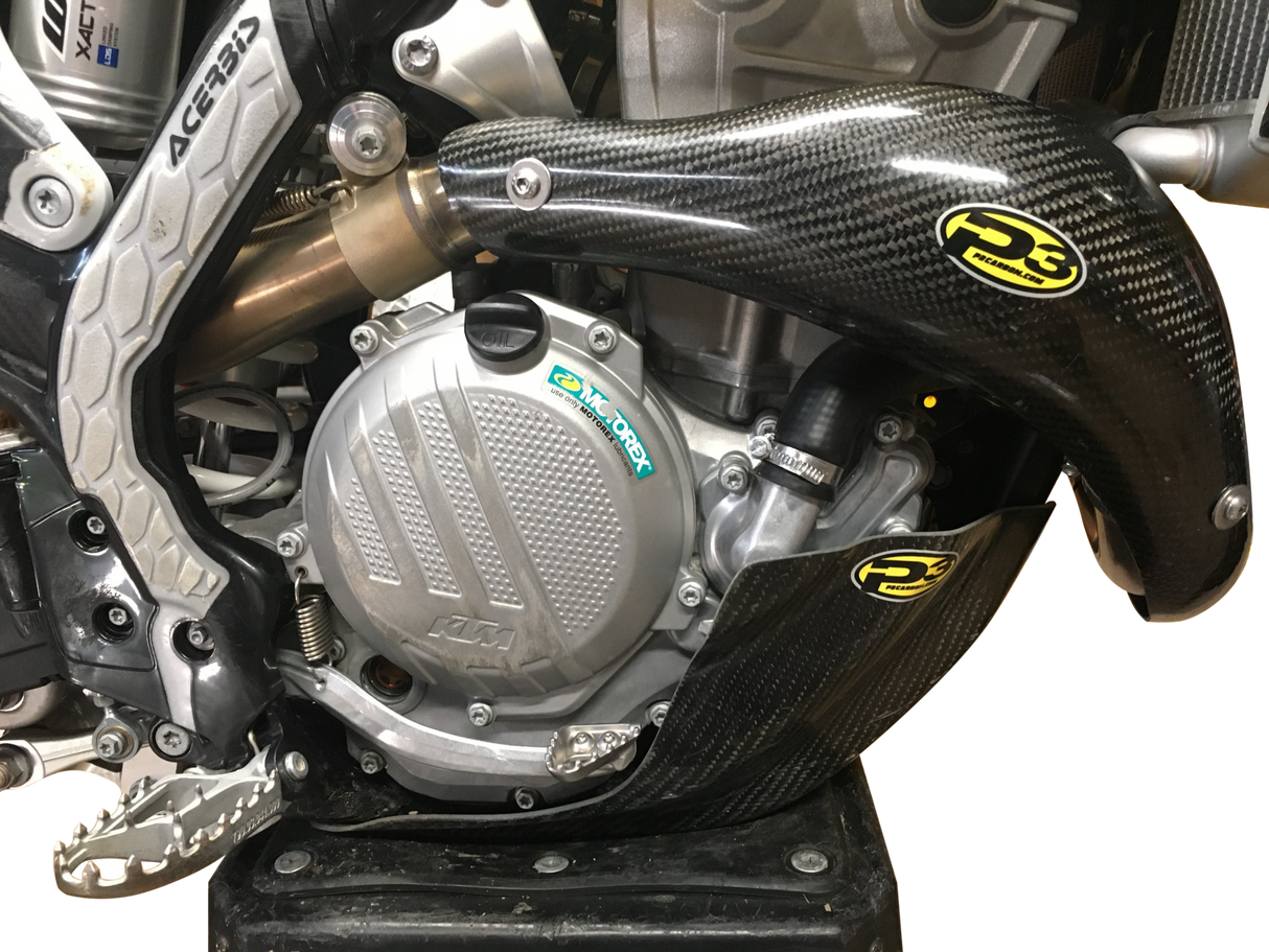 P3Heat Shield Carbon Stk Pipe Ktm/Hus201101