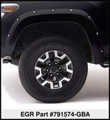 EGR 14+ Chev Silverado 6-8ft Bed Bolt-On Look Color Match Fender Flares - Set - Black 791574-GBA