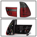 Spyder BMW E53 X5 00-06 4PCS Euro Style Tail Lights- Red Smoke ALT-YD-BE5300-RS 5000842