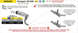 Arrow  Ducati Panigale V2/V2s E5+ 2025 Rh/Lh Round Sil Titanium Silencers + Stainless Steel Link Pipe 77504pr