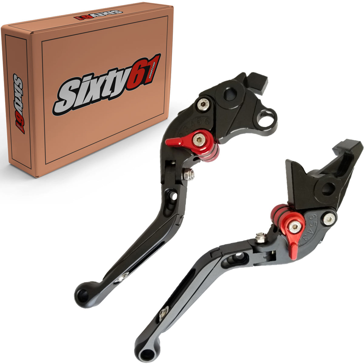 IN STOCK Kawasaki ZX6 Black Brake & Clutch Levers, Adjustable Sliding Folding TXRBK-TXLBK-A17-18-21-23