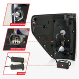 ANZO 21-23 Ford F-150 LED Taillights Seq. Signal w/BLIS Cover - Black (For Factory Halogen ONLY) 311475