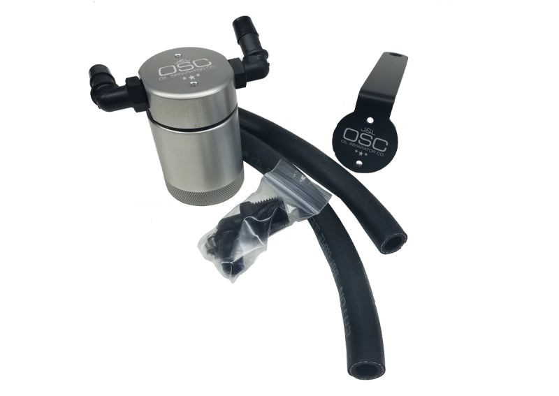 J&L 99-04 Ford Mustang SVT Cobra Passenger Side Oil Separator 3.0 - Clear Anodized 3018P-C