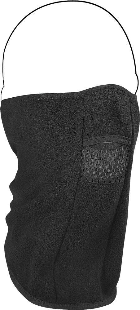 ZAN Face Mask Microfleece W/Mesh Mouth Black WFMF114