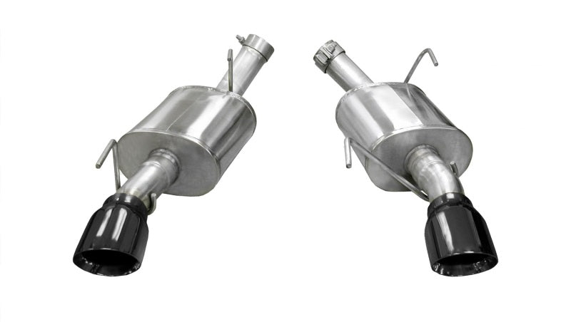 Corsa 05-10 Ford Mustang Shelby GT500 5.4L V8 Black Xtreme Axle-Back Exhaust 14314BLK