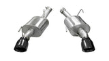Corsa 05-10 Ford Mustang Shelby GT500 5.4L V8 Black Xtreme Axle-Back Exhaust 14314BLK