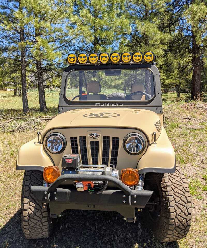 KC HiLiTES 6in. Hard Cover for Gravity Pro6 LED Lights (Single) - Smiley Face- Yellow/Black KC Logo 5114