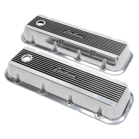 Edelbrock Valve Cover Elite II Chevrolet 1965 and Later 396-502 Big Block V8 Polished 4275