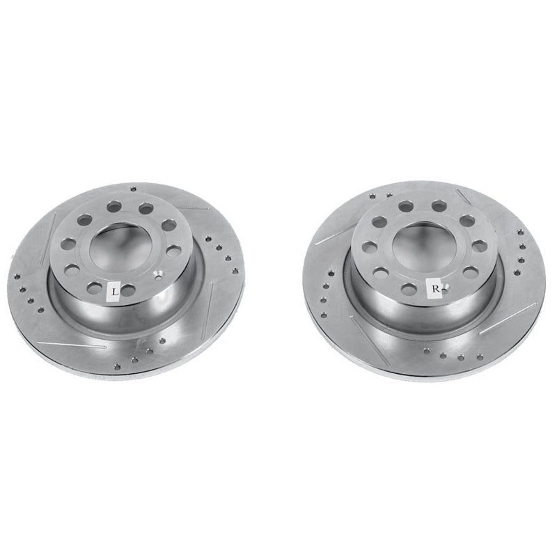 Power Stop 2016 Volkswagen Eos Front or Rear Evolution Drilled & Slotted Rotors - Pair EBR1207XPR