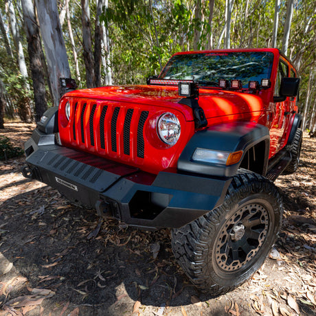 Go Rhino 07-20 Jeep Wrangler JL/JLU/JK/JKU/Gladiator JT Trailline Front Full Width Bumper 230121T