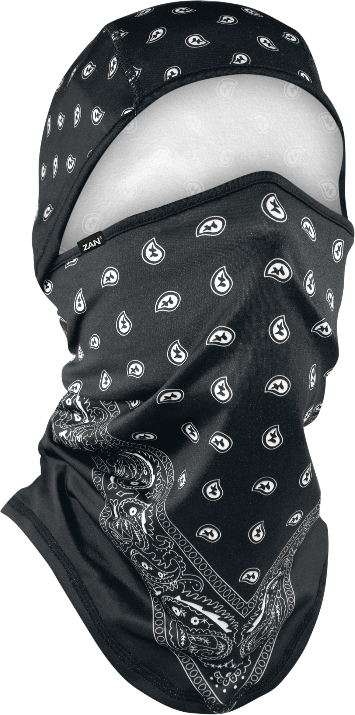 ZAN Sportflex Convertible Balaclava Black Paisley WB4L101