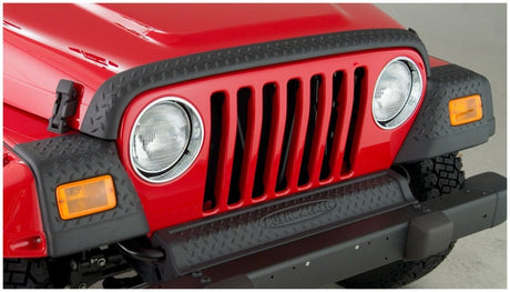 Bushwacker 97-06 Jeep Wrangler Trail Armor Hood Stone Guard and 2 Front Corners - Black 14005