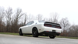 Corsa 15-17 Dodge Challenger Sport Cat-Back Dual Rear Exit with Twin 3.5in Black Pro-Series Tips 14986BLK