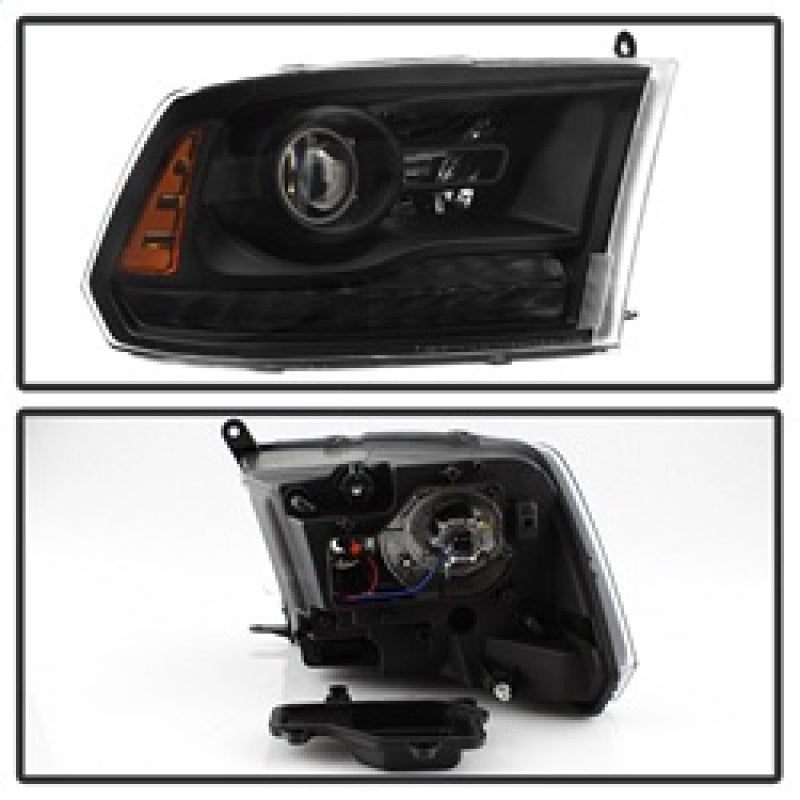 xTune Dodge Ram 13-17 ( w/ Factory Projector LED) Projector Headlight - Black HD-JH-DR13-P-BK 9040238