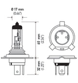 Hella H4 12V 130/90W Halogen Headlight Bulb - Universal LAH4 130/90W