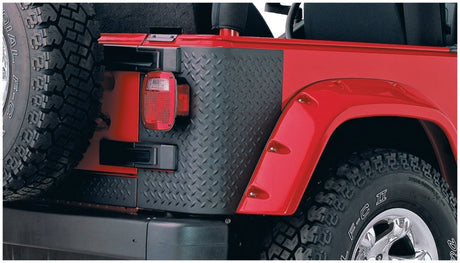 Bushwacker 97-06 Jeep Wrangler Trail Armor Rear Corners - Black 14001