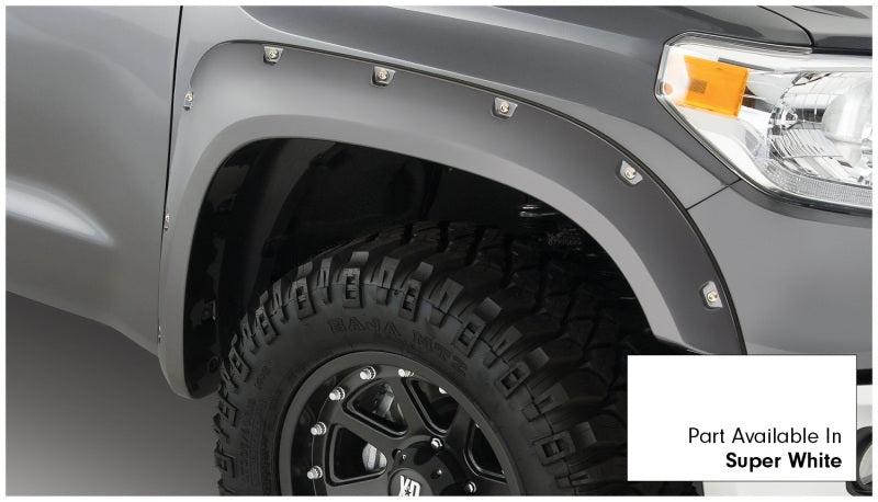 Bushwacker 16-18 Toyota Tundra Fleetside Pocket Style Flares 4pc 66.7/78.7/97.6in Bed - Super White 30918-13