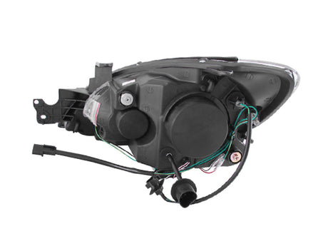 ANZO 2004-2007 Mitsubishi Lancer Projector Headlights w/ Halo Black (CCFL) 121102