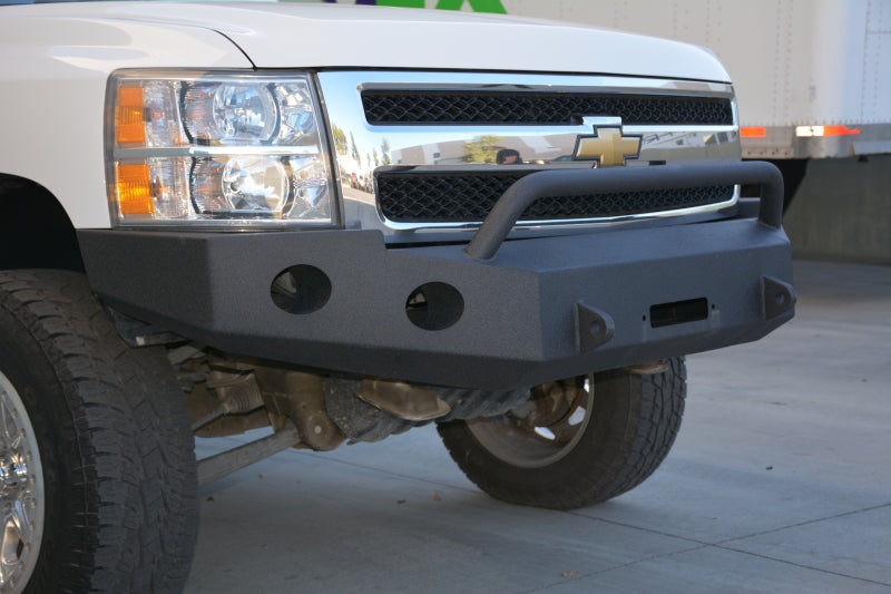 DV8 Offroad 07-13 Chevrolet Silverado 1500 Front Bumper - Black Powdercoat FBCS1-01