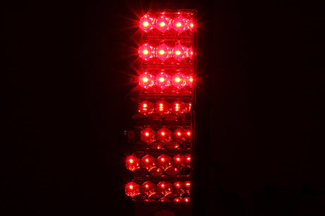 ANZO 1986-1997 Nissan Hardbody LED Taillights Red/Clear 311034