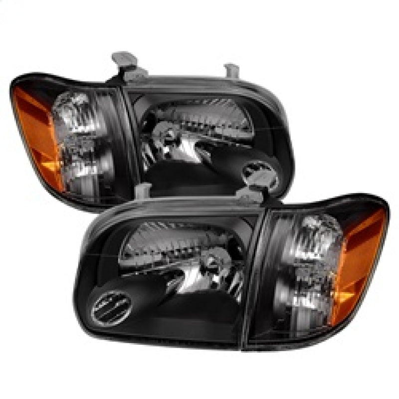 Xtune Toyota Tundra Double Cab 05-06 OEM Style Headlights & Corner Lights Black HD-JH-TTUN05-AM-BK 9034336