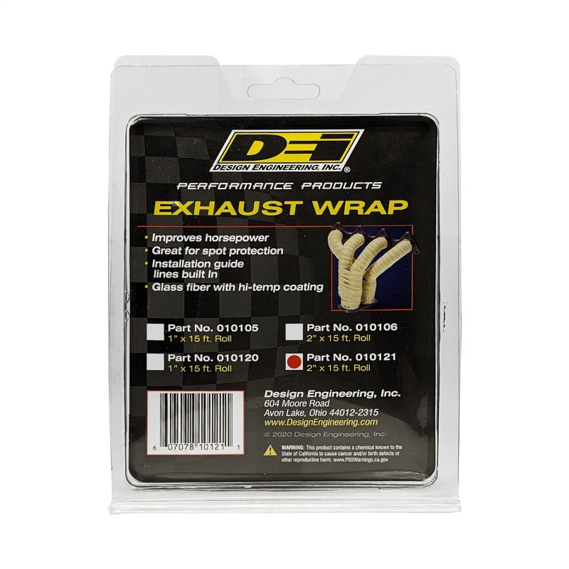DEI Exhaust Wrap 2in x 15ft - Black 10121