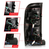 ANZO 2014-2018 Chevy Silverado 1500 LED Taillights Chrome 311291