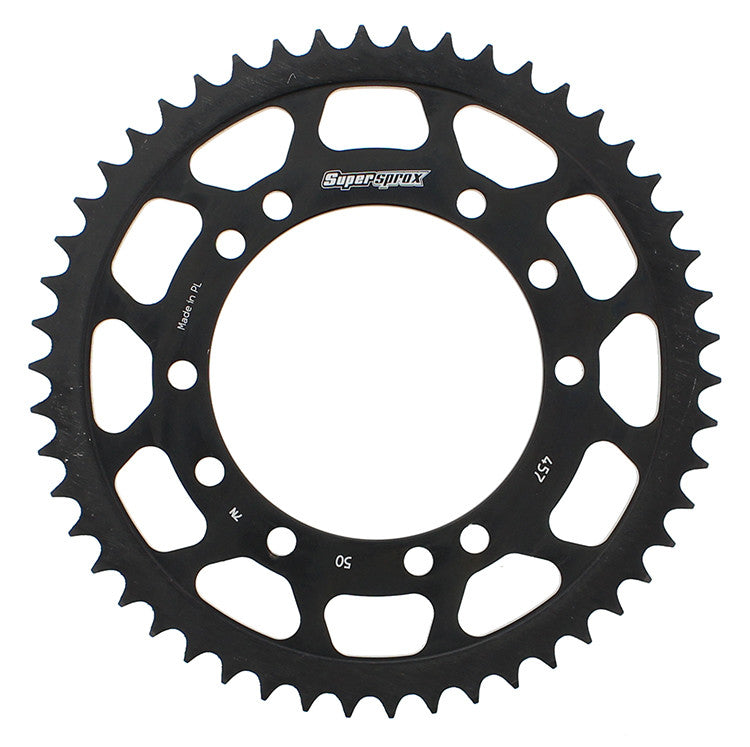 SUPERSPROX Rear Sprocket Steel 50t-420 Blk Kaw RFE-457-50-BLK