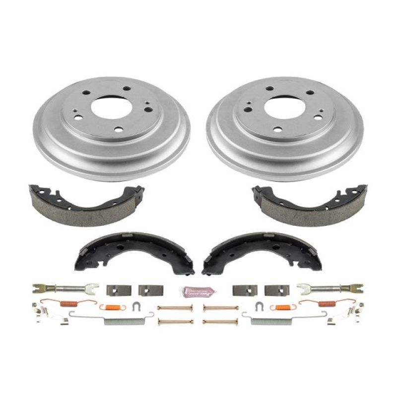Power Stop 12-15 Honda Civic Coupe Rear Autospecialty Drum Kit KOE15398DK