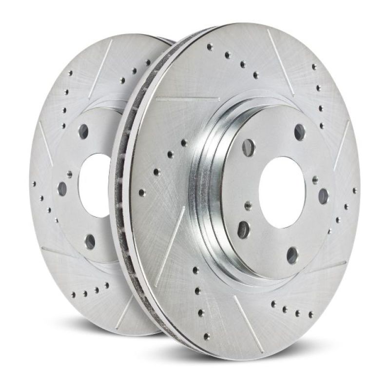 Power Stop 00-05 Ford Excursion Front Evolution Drilled & Slotted Rotors - Pair AR8580XPR