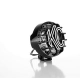 KC HiLiTES Rally 400 4in. Round Halogen Light 55w Spread Beam (Single) - Black 1490