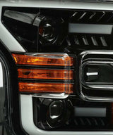 AlphaRex 15-17 Ford F-150 PRO-Series Proj Headlights Plank Style Gloss Blk w/Activ Light/Seq Signal 880158