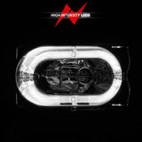 ANZO 88-98 Chevrolet C1500 Crystal Headlights Chrome Housing w/ Signal and Side Marker Lights 111508