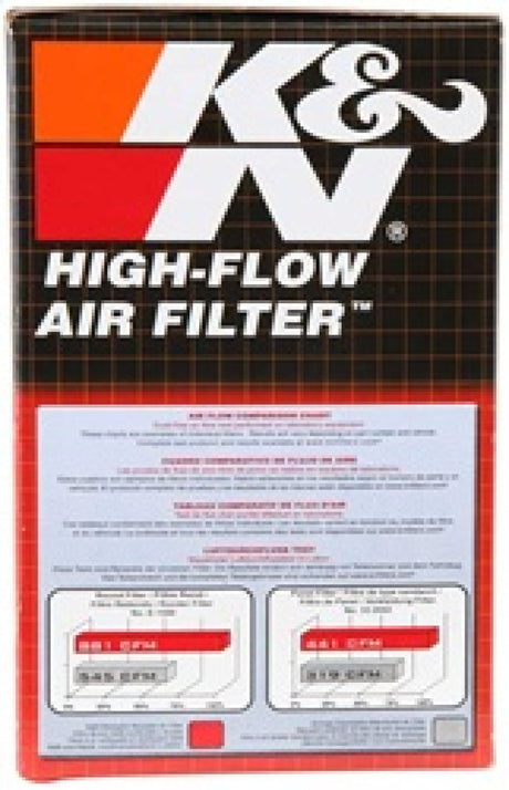 K&N Filter Universal Rubber Filter 20 Deg Flange Angle 2.25in Flange ID x 3.5in OD x 5in H RU-1710