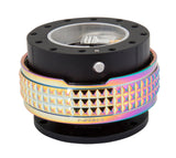 NRG Quick Release Kit - Pyramid Edition - Black Body / Neochrome Pyramid Ring SRK-210BK/MC