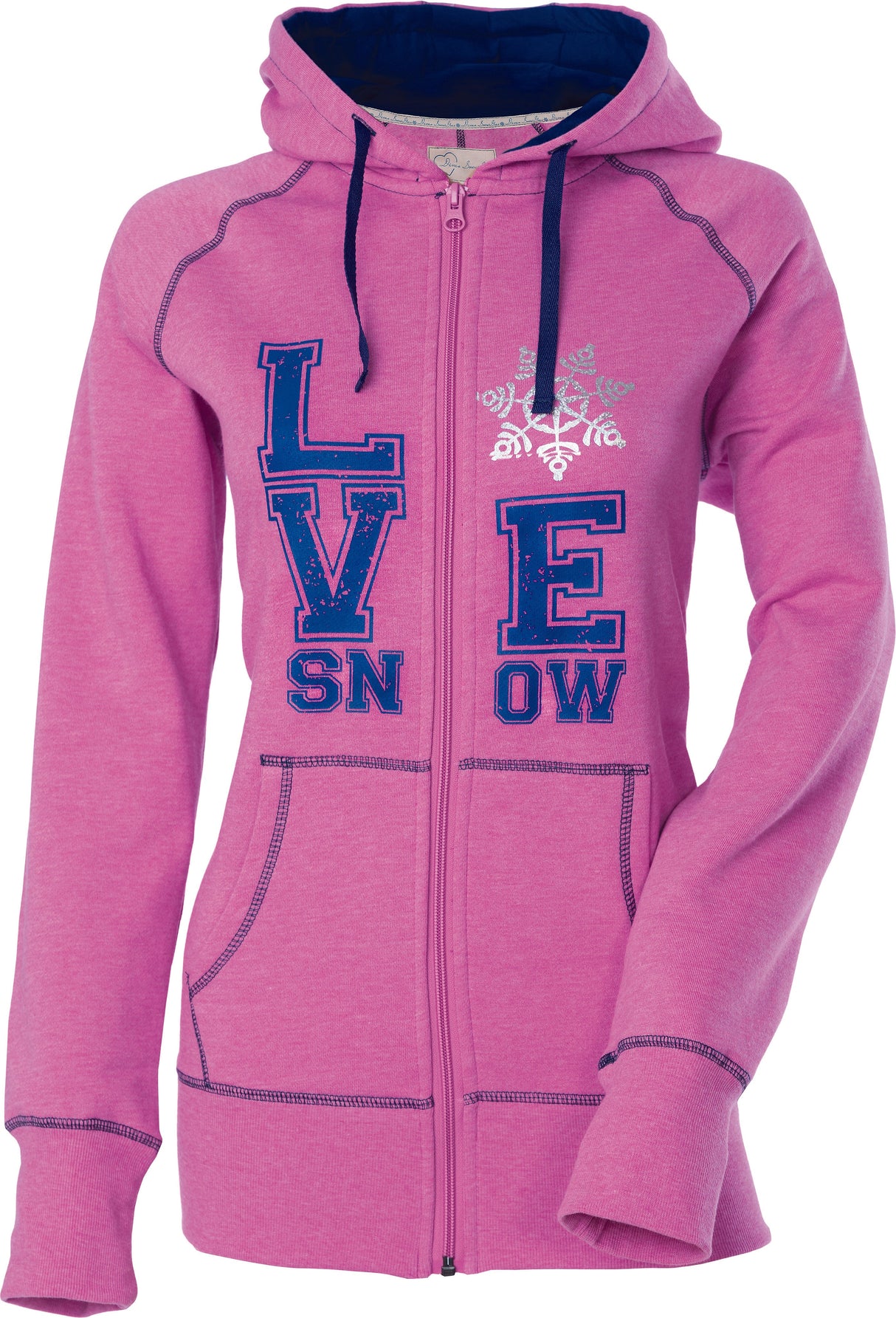 DSG Love Snow Zip Hoodie Pink 4x 97357