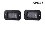 Diode Dynamics Stage Series 2 In LED Pod Sport - White Flood Flush RBL (Pair) DD6428P