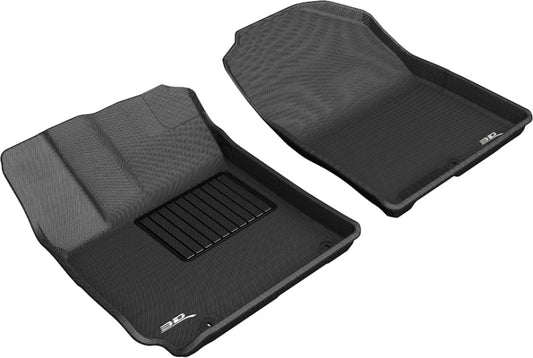 3D MAXpider 2018-2020 Hyundai Kona Kagu 1st Row Floormat - Black L1HY09211509