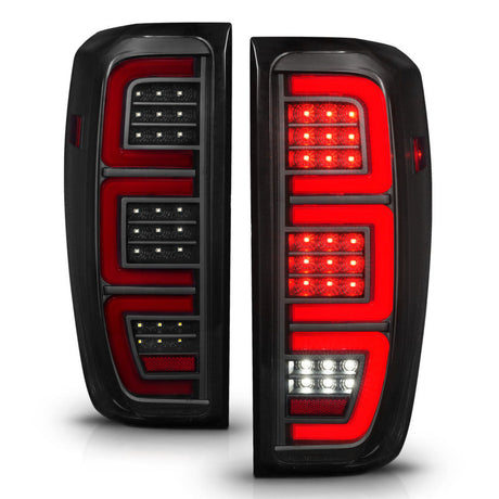 Anzo 19-23 GMC Sierra 1500/2500HD/3500HD Smoke Black Replacement Full LED Bar Tail Light 311460